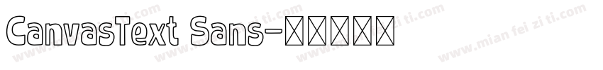 CanvasText Sans字体转换
